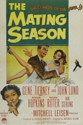 The Mating Season movie poster (1951) wood print
