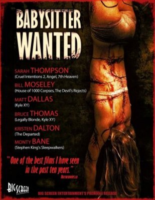 Babysitter Wanted movie poster (2007) wood print