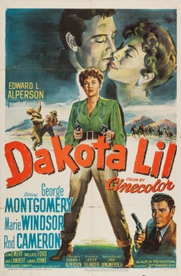 Dakota Lil movie poster (1950) metal framed poster