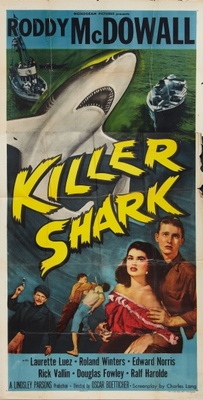 Killer Shark movie poster (1950) wood print