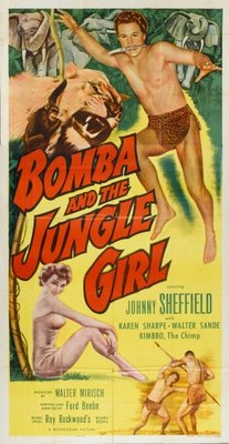 Bomba and the Jungle Girl movie poster (1952) wooden framed poster