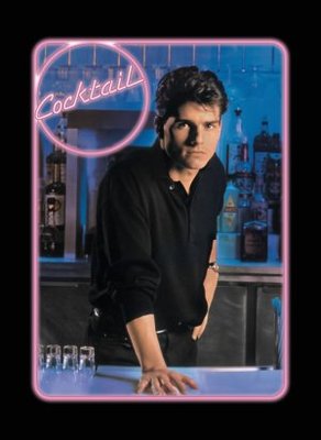 Cocktail movie poster (1988) metal framed poster