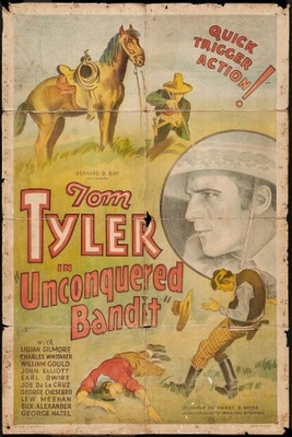 Unconquered Bandit movie poster (1935) metal framed poster