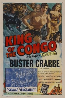 King of the Congo movie poster (1952) metal framed poster