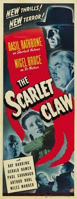 The Scarlet Claw movie poster (1944) poster with hanger