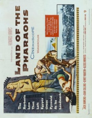 Land of the Pharaohs movie poster (1955) metal framed poster