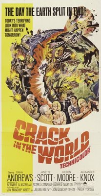 Crack in the World movie poster (1965) metal framed poster