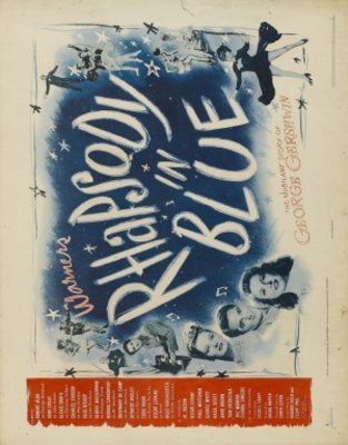 Rhapsody in Blue movie poster (1945) t-shirt