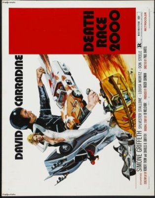 Death Race 2000 movie poster (1975) wood print