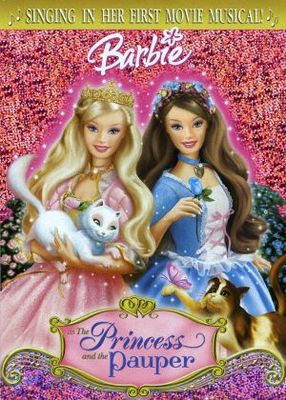 Barbie as the Princess and the Pauper movie poster (2004) poster with hanger