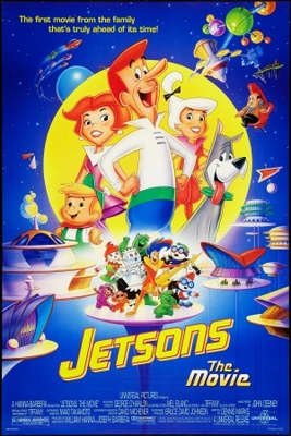 Jetsons: The Movie movie poster (1990) metal framed poster