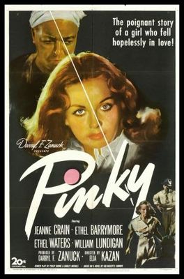 Pinky movie poster (1949) wood print
