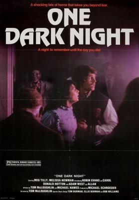One Dark Night movie poster (1982) metal framed poster