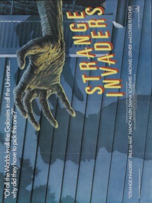 Strange Invaders movie poster (1983) wooden framed poster