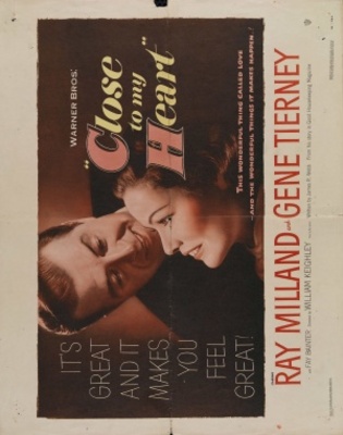 Close to My Heart movie poster (1951) wooden framed poster