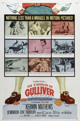 The 3 Worlds of Gulliver movie poster (1960) wooden framed poster