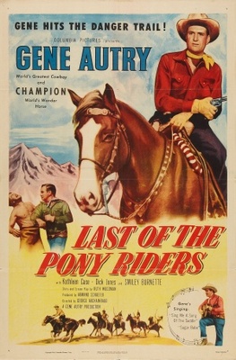 Last of the Pony Riders movie poster (1953) t-shirt