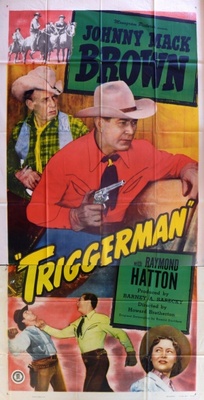 Triggerman movie poster (1948) wood print