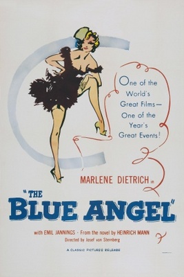 Der blaue Engel movie poster (1930) wooden framed poster