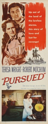 Pursued movie poster (1947) canvas poster