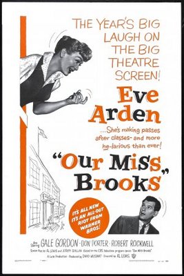 Our Miss Brooks movie poster (1956) canvas poster