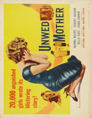 Unwed Mother movie poster (1958) metal framed poster