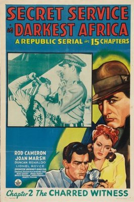 Secret Service in Darkest Africa movie poster (1943) metal framed poster