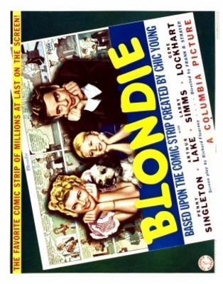 Blondie movie poster (1938) poster with hanger
