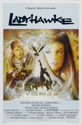 Ladyhawke movie poster (1985) tote bag