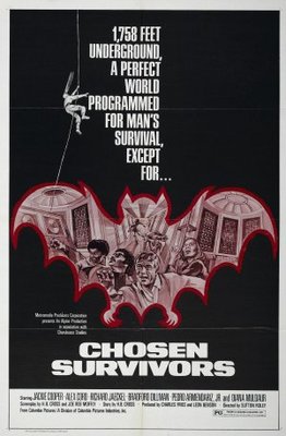 Chosen Survivors movie poster (1974) metal framed poster