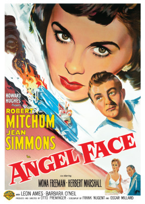 Angel Face movie poster (1952) metal framed poster