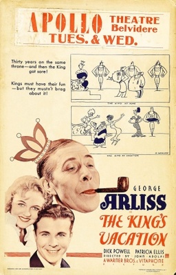 The King's Vacation movie poster (1933) pillow