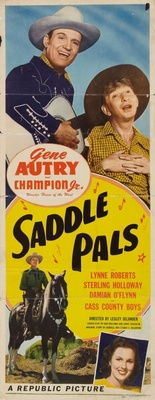Saddle Pals movie poster (1947) metal framed poster