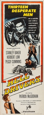 Hell Drivers movie poster (1957) tote bag