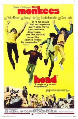 Head movie poster (1968) metal framed poster