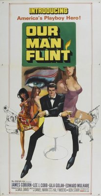 Our Man Flint movie poster (1966) wooden framed poster