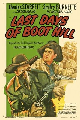 Last Days of Boot Hill movie poster (1947) wood print