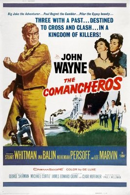 The Comancheros movie poster (1961) wooden framed poster