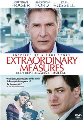 Extraordinary Measures movie poster (2010) wooden framed poster