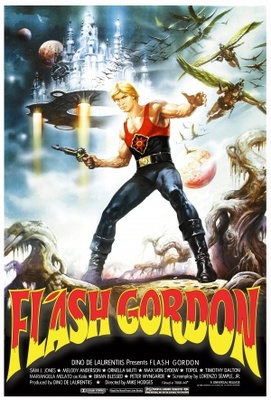 Flash Gordon movie poster (1980) wooden framed poster