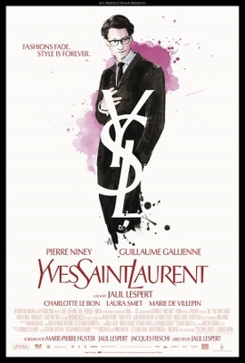 Yves Saint Laurent movie poster (2014) wood print
