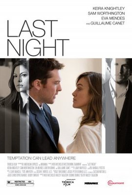 Last Night movie poster (2010) wooden framed poster