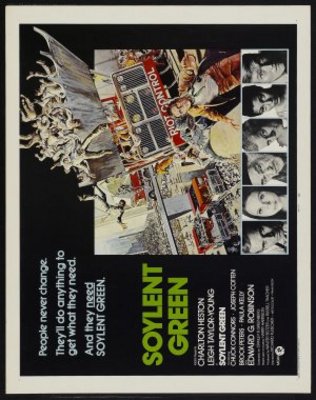 Soylent Green movie poster (1973) wood print