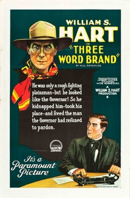 Three Word Brand movie poster (1921) metal framed poster