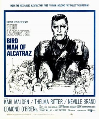 Birdman of Alcatraz movie poster (1962) pillow