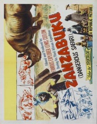 Zanzabuku movie poster (1956) wooden framed poster