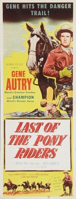 Last of the Pony Riders movie poster (1953) wood print