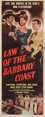 Law of the Barbary Coast movie poster (1949) Stickers MOV_89a2c181