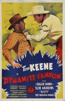 Dynamite Canyon movie poster (1941) poster with hanger