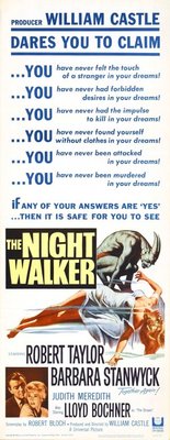The Night Walker movie poster (1964) canvas poster